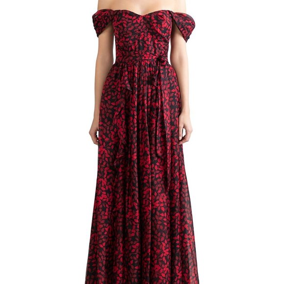 Shoshanna Anais Off-The-Shoulder Dress - Picture 2 of 4